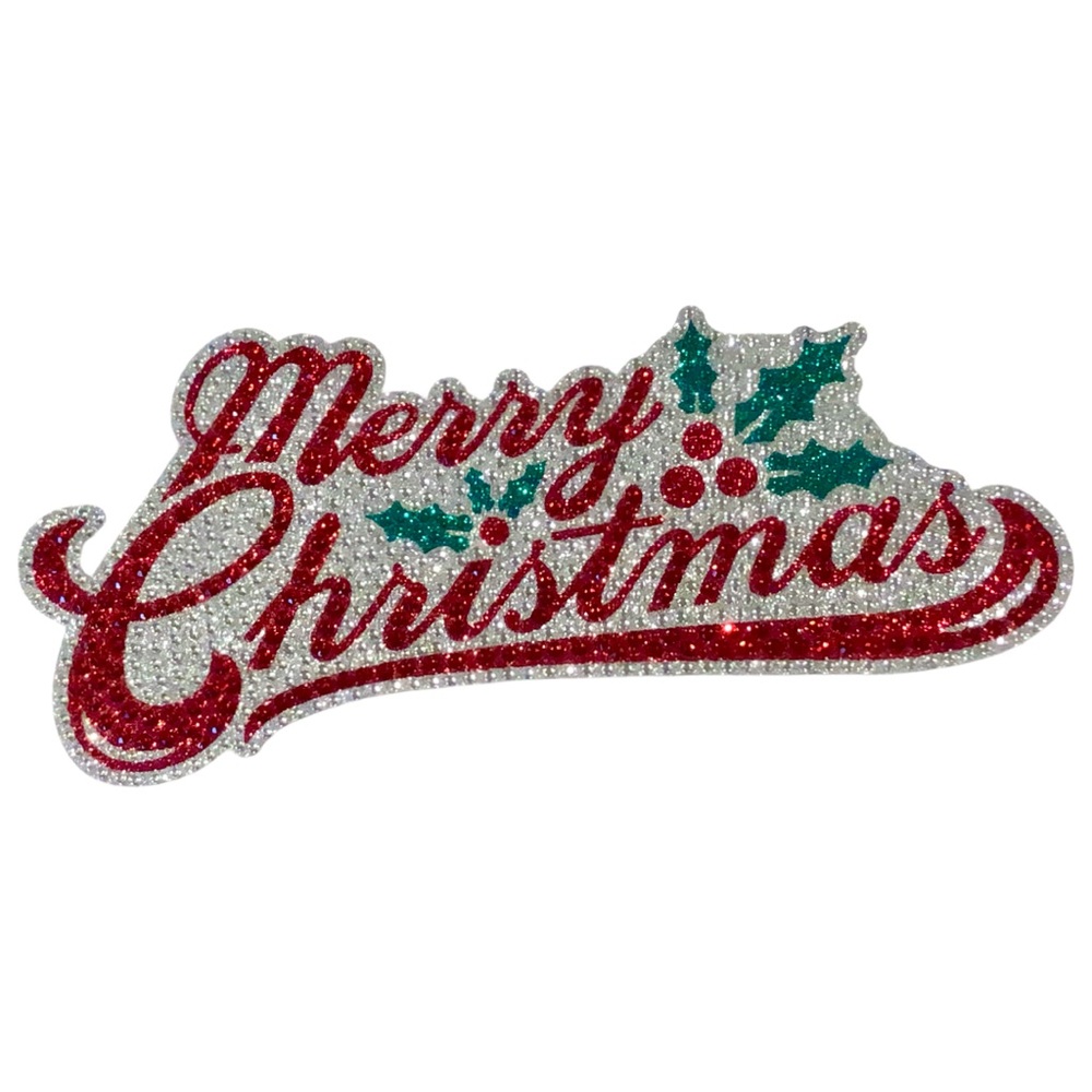 Merry Christmas Decal 4.8 x 10.5”
